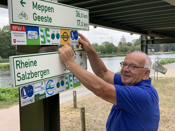 Radroutenwart Klaus Groche (Emsland-Süd) 