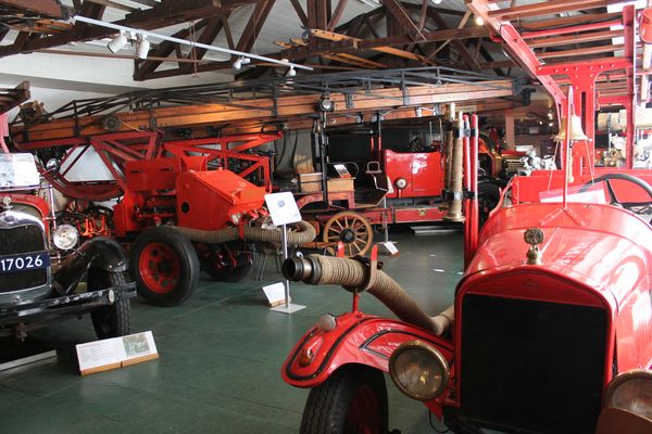 Feuerwehrmuseum Salzbergen - Blick in Ausstellungshalle