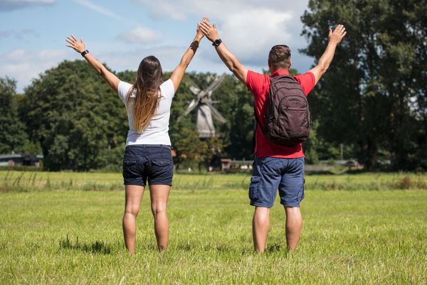 Ein besonderer Gruß von Urlaubern gen Hüvener Mühle