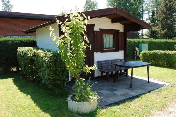 Trekkinghütte auf dem Campingplatz Blauer See in Lünne 