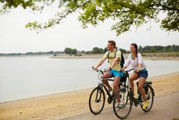 Radfahrer am Geester See