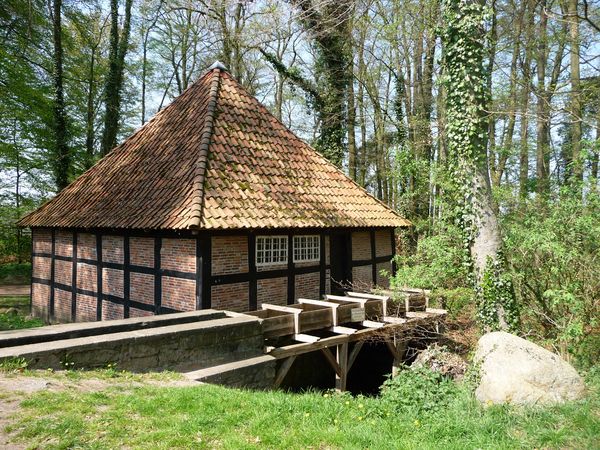 Ramings Mühle in Lengerich im Frühling 